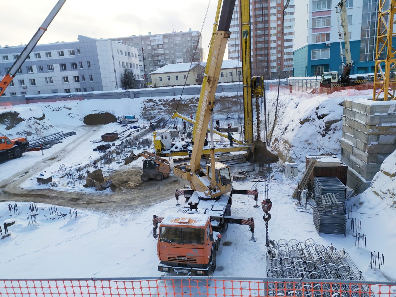 Фотоотчет строительства жилого дома по улице Державина, 50 стр. от  22.01.2021 г.